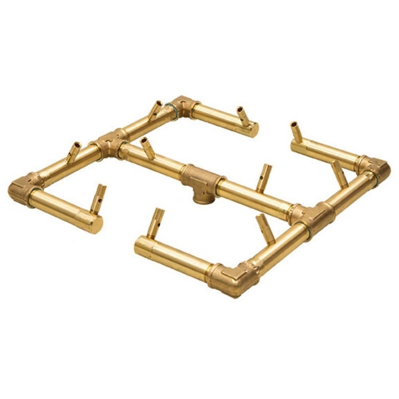 Warming Trends Original CROSSFIRE 13-Inch Brass Gas Burner Liquid Propane No Flex Line No Plate