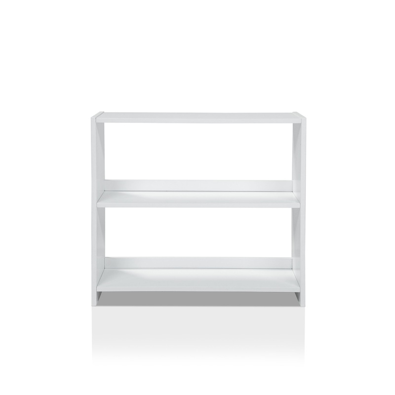 Bradford Small 2-Shelf Bookshelf in White