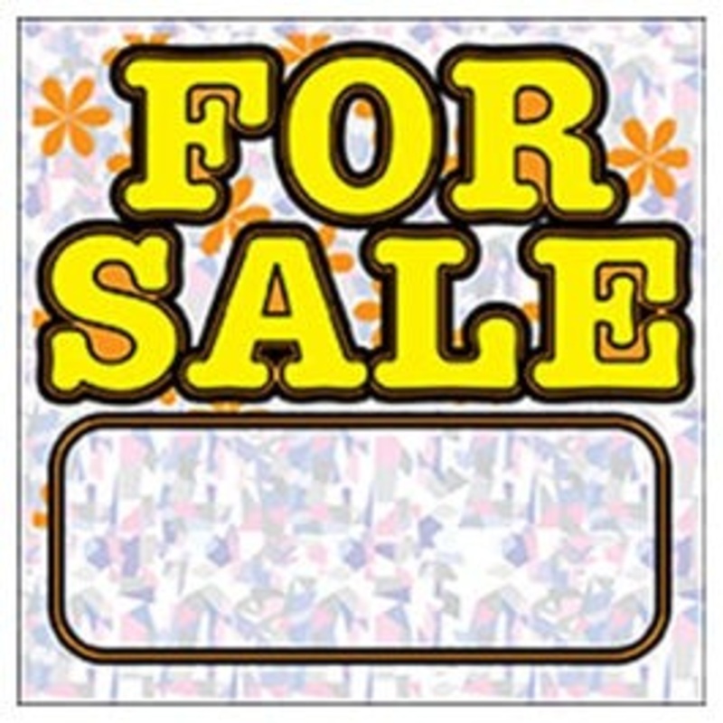 “For Sale” Sign, Polyethylene, 12 x 12-In.