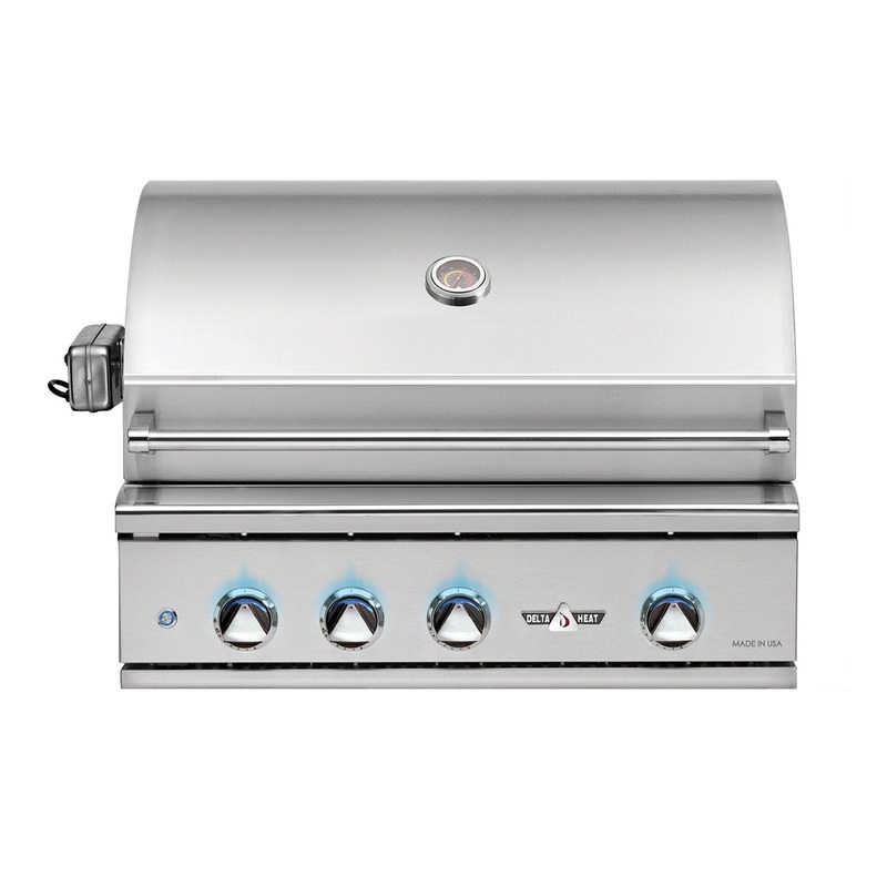 Delta Heat 32-Inch Natural Gas Built-In Grill, w/ Infrared Rotisserie and Sear Zone – DHBQ32RS-DN deltaheat-grills-master