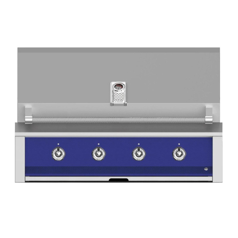 Aspire by Hestan 42-Inch Natural Gas Built-In Grill, 3 U-Burner and 1 Sear (Prince Blue) – EMB42-NG-BU aspire-42grills-master
