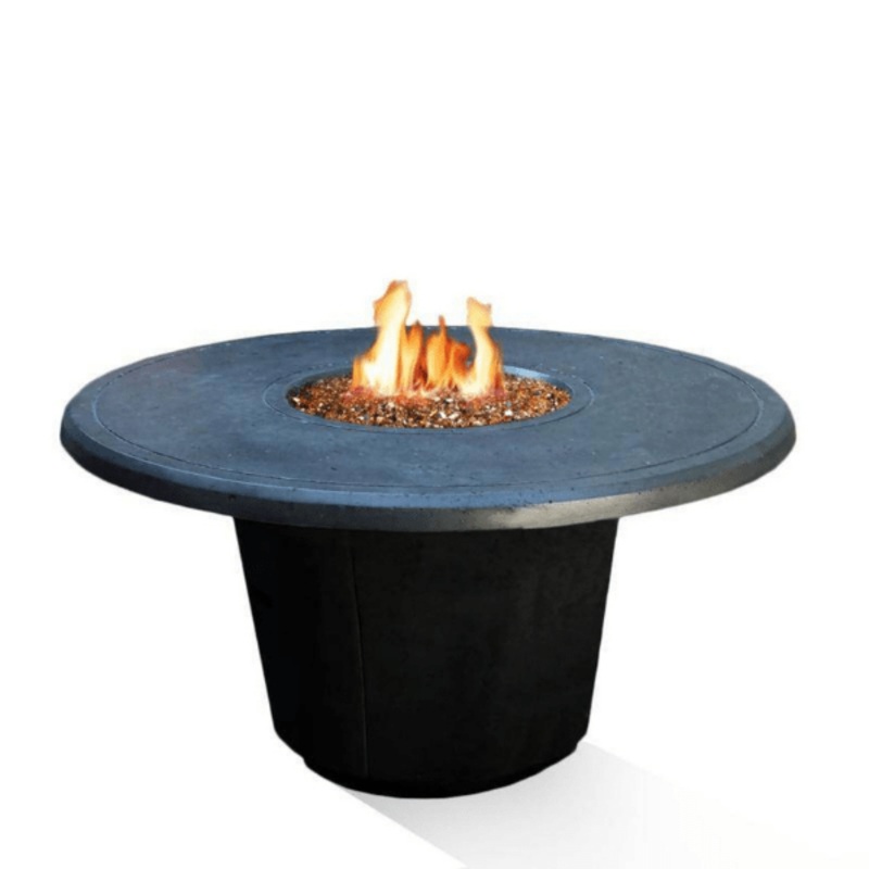American Fyre Designs Cosmopolitan Round Fire Table 645-xx-11-M2xC Match Lit Natural Gas