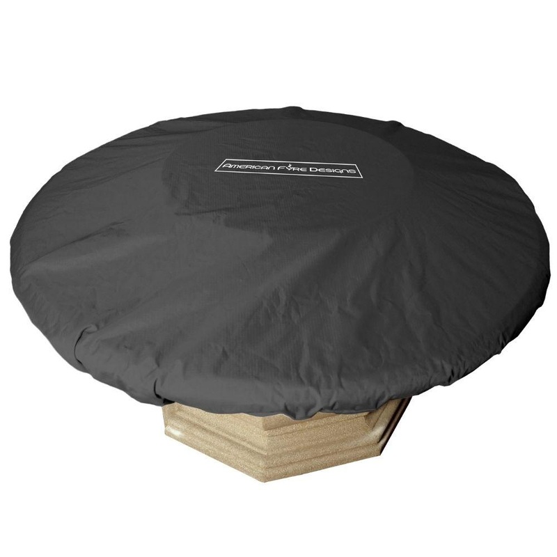 American Fyre Designs Vinyl Cover for Fire Pit Tables Amphora/Inverted/Cosmopolitan Round/48″ Fire Bowl