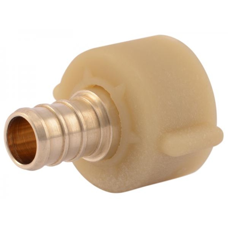 SharkBite Brass Crimp Swivel Toilet Elbow 1/2 in. x 7/8 in.
