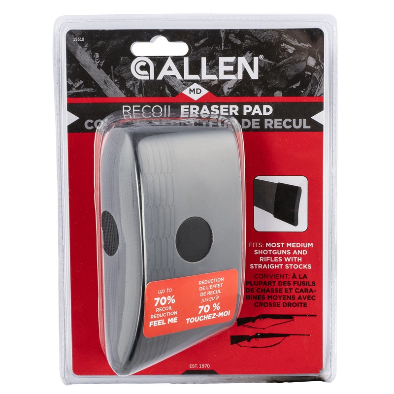 Allen 15512 Recoil Eraser Recoil Pad Medium Black Polymer