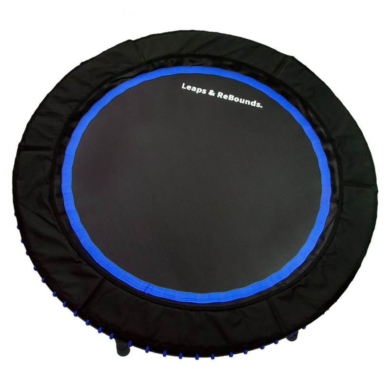 48″ Mini Fitness Trampoline & Rebounder Gym Equipment, Blue (Open Box)