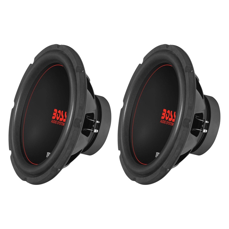 Boss Chaos Exxtreme 10″ 1000W Dual Voice Coil 4 Ohm Car Audio Subwoofer (2 Pack)