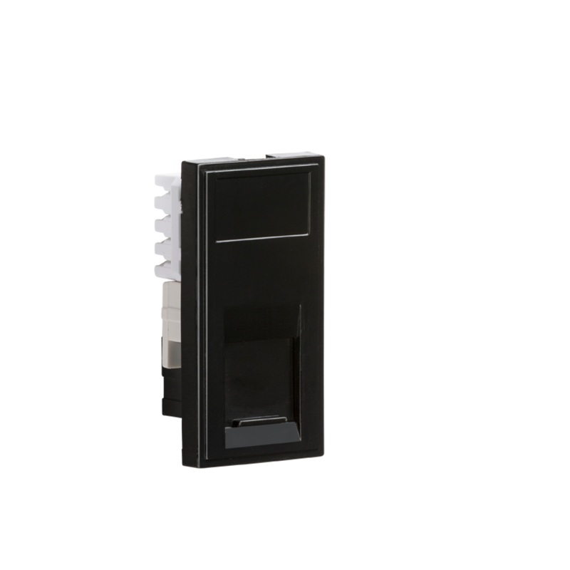 UTP CAT6 RJ45 Outlet Data Module – Black