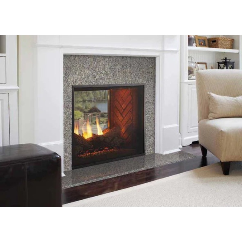 Majestic Twilight 36inch Indoor/Outdoor See-Through Gas Fireplace With IntelliFire Touch Ignition System