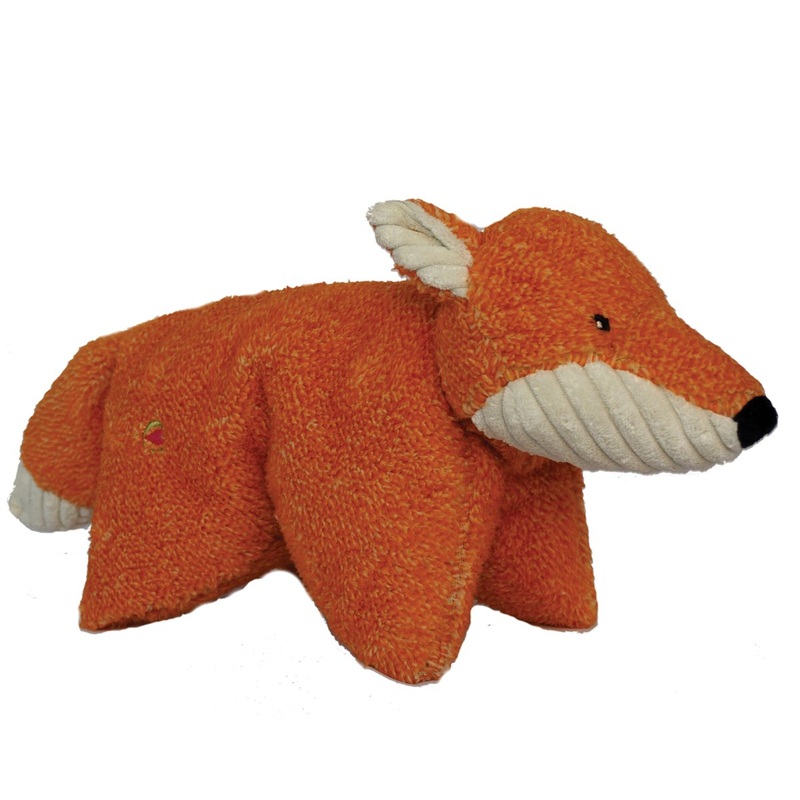 Hugglehounds Squooshies Fox Dog Toy