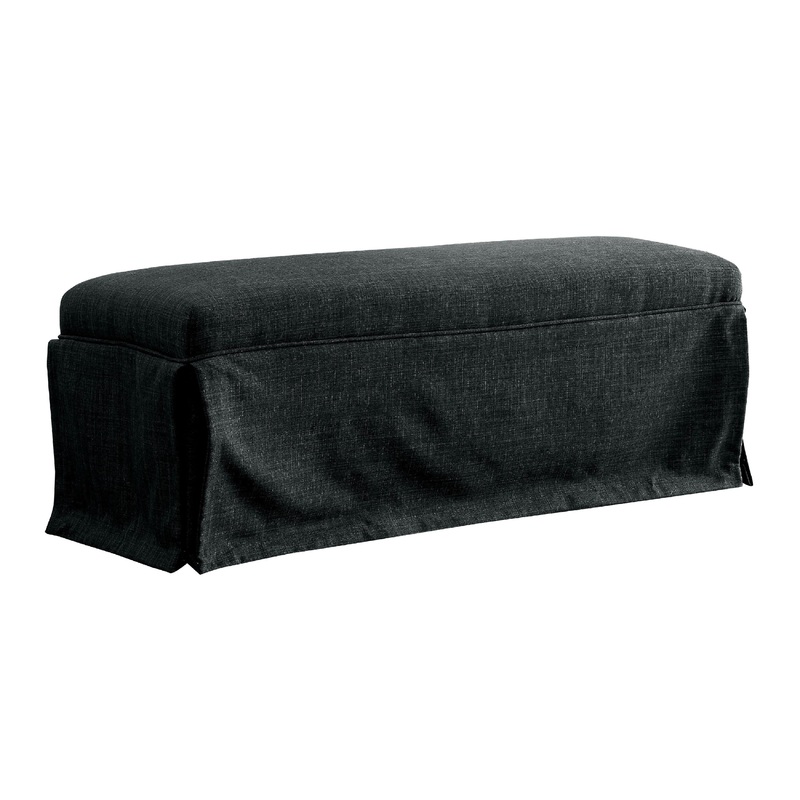 Cullen Rustic Bench in Dark Gray