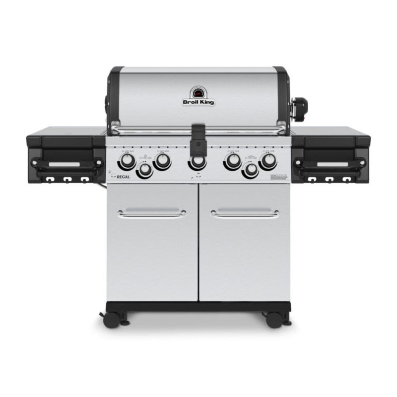 Broil King Regal S 590 Pro 62″ 5-Burner Gas Grill with Side Burner, Rotisserie & Control Knob Lighting Liquid Propane