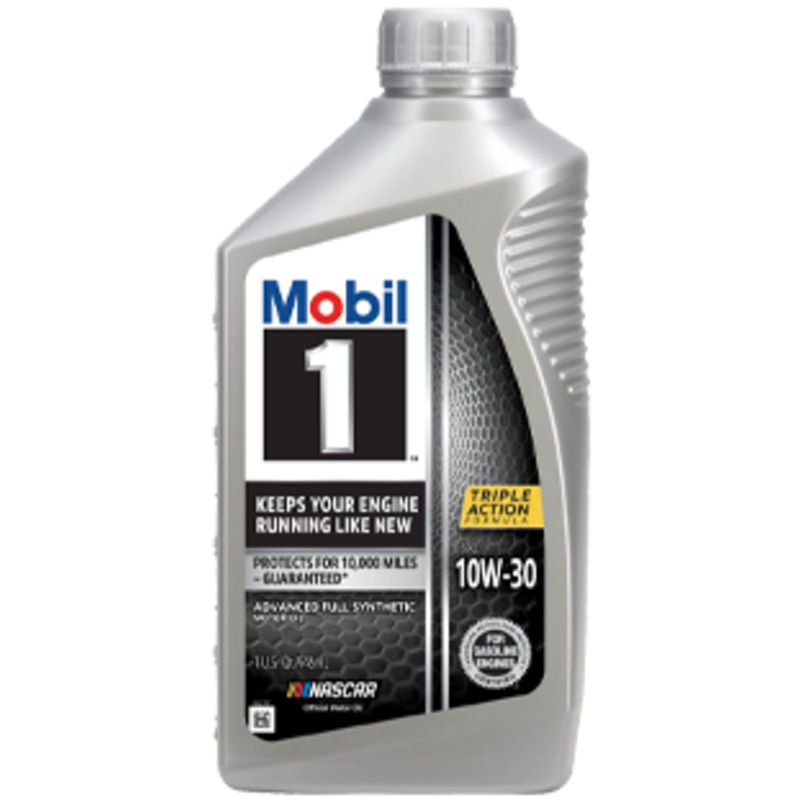 Mobil 1 10W-30 Tri-Synthetic Motor Oil 1 Quart 1 quart