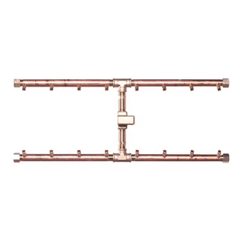 Warming Trends CFBH160 H-Style CROSSFIRE Brass Burner Natural Gas Burner Only