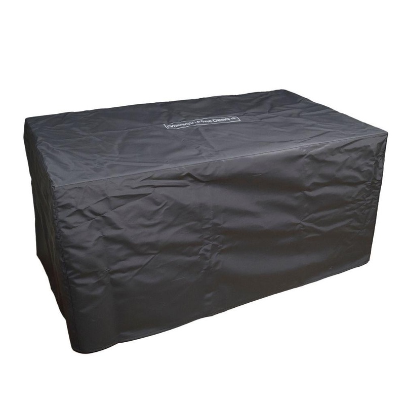 American Fyre Designs Vinyl Cover for Fire Pits and Fire Bowls Louvre 56″ Rectangular