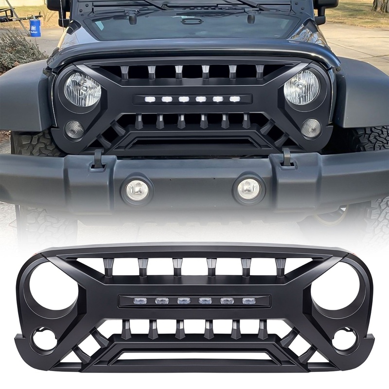 AMERICAN MODIFIED Armor Grille for 2007 to 2018 Jeep Wrangler JK (Open Box)