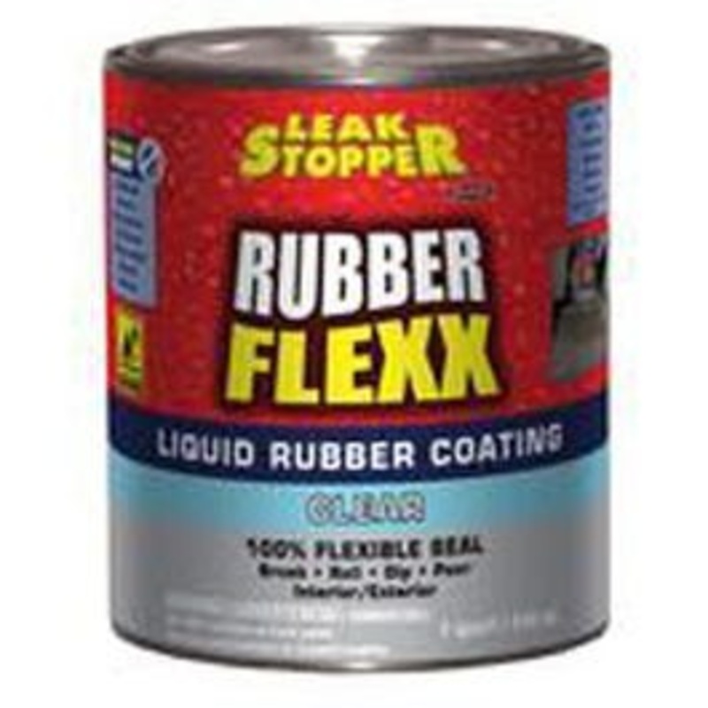Rubber Flexx Leak Stopper Liquid Coating, Clear, 1-Qt.