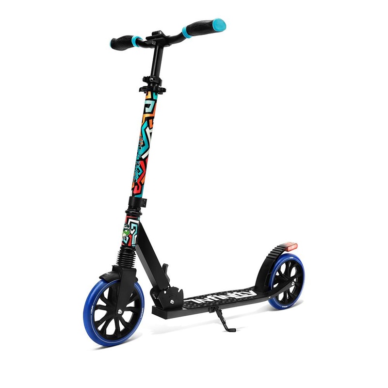 Kick Scooter for Teens & Adults, Adjustable Alloy Deck, Graffiti Design