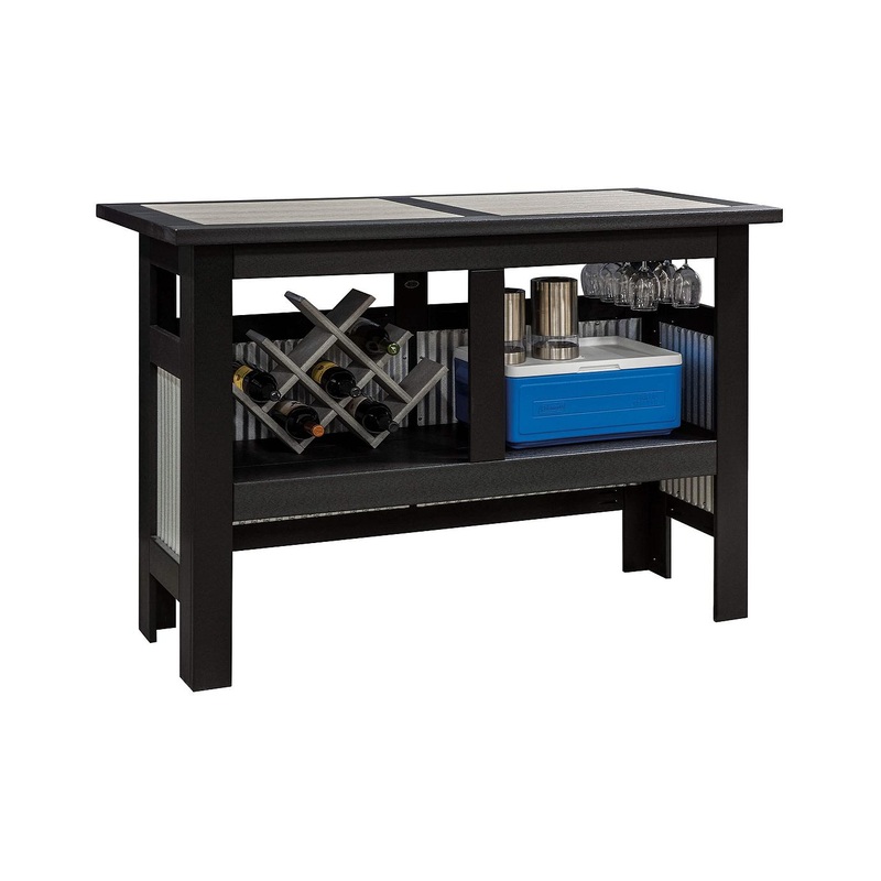 Tacoma Bar 60″ Bar ht (Upper Panel Opt. Add $45) Black