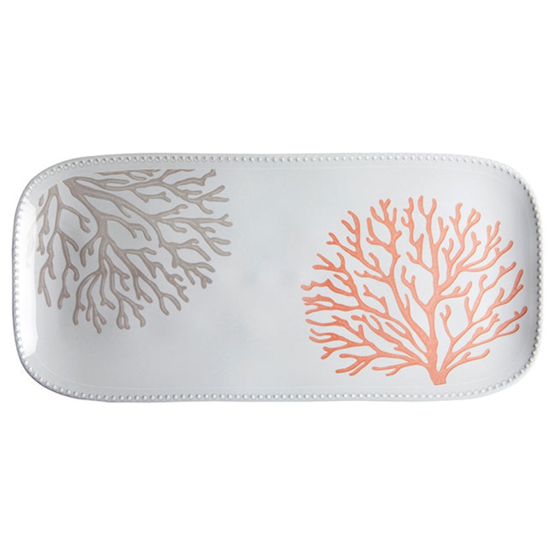 Melamine Serving Dish Set Harmony  Coral, Set 2 Pcs