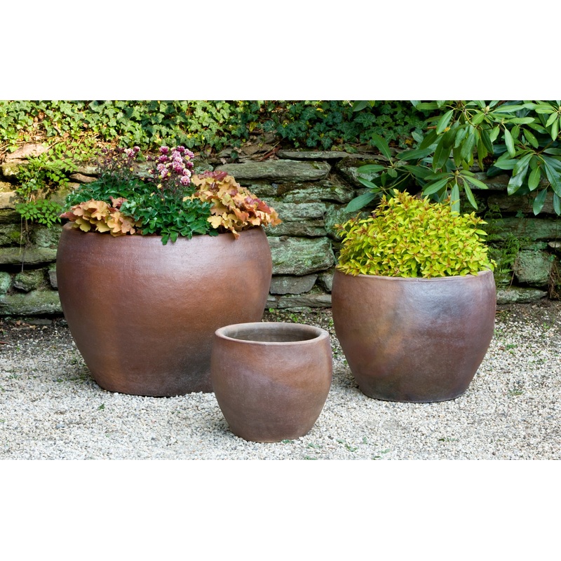 Kon Tum Earthenware Set of 3 | Terra Cotta Planter