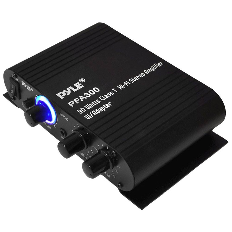 Pyle 90W 2 Channel Hi-Fi Home Audio Stereo Speakers Amplifier w/Aux (Open Box)