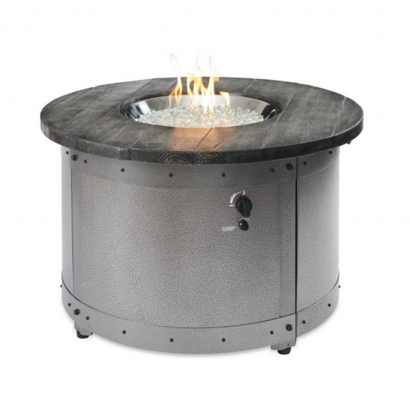 The Outdoor GreatRoom Company Edison 41-Inch Round Gas Fire Pit Table