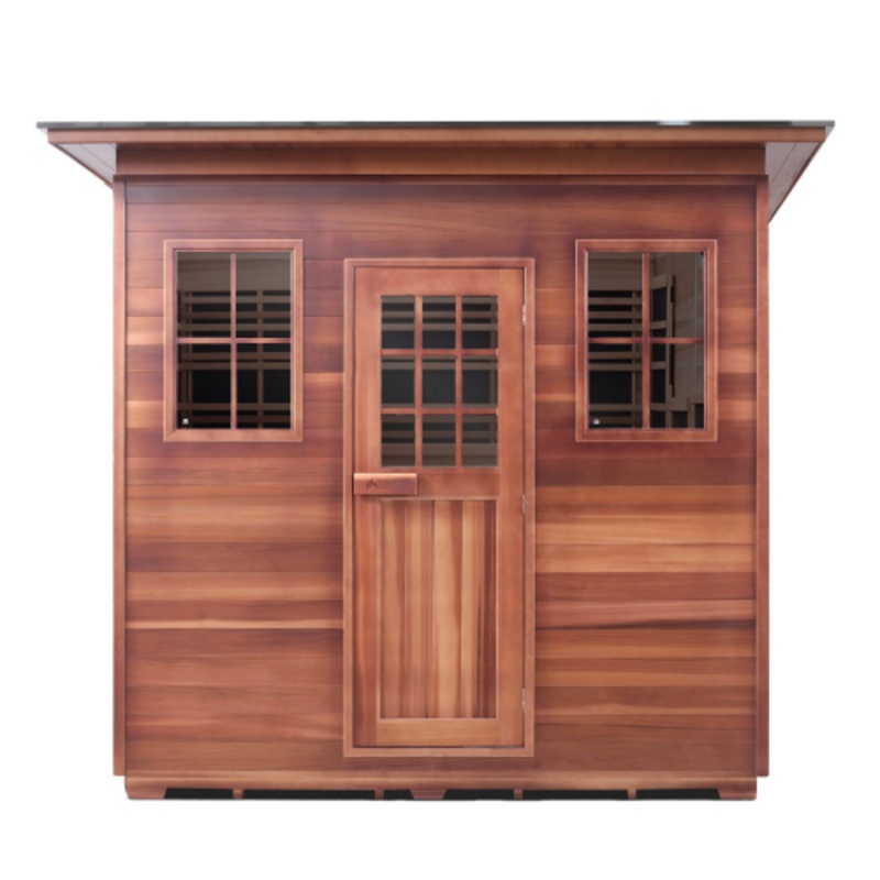 Enlighten Sapphire – 8 Slope/Peak  13 Carbon + 2 Fullspectrum Heaters 7000 W | 8-Person Canadian Cedar Outdoor Sauna