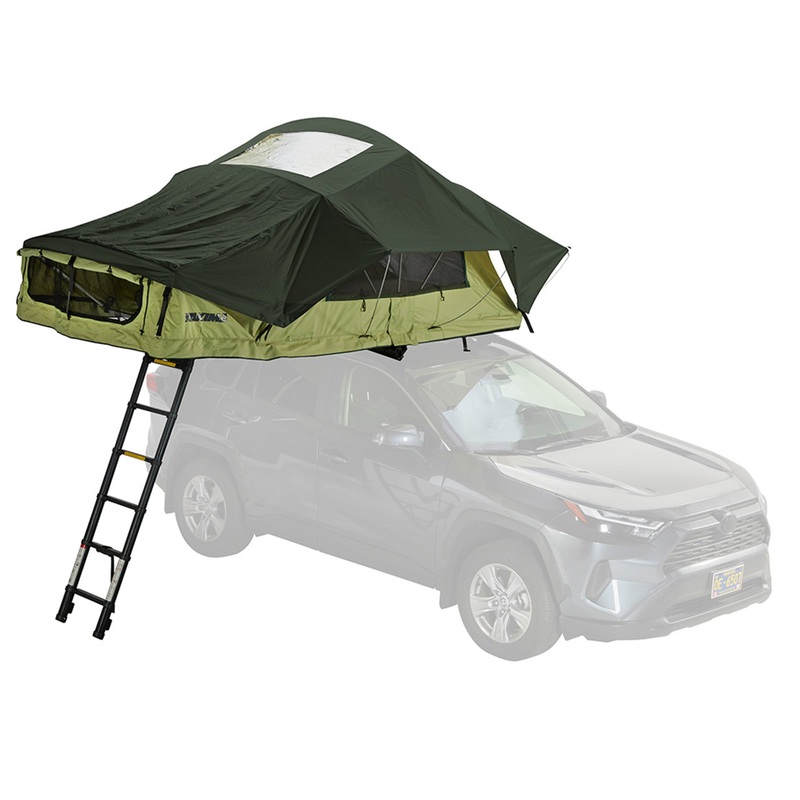 Yakima SkyRise HD Heavy Duty 4 Season Rooftop Tent, Mattress for 2 People, Green