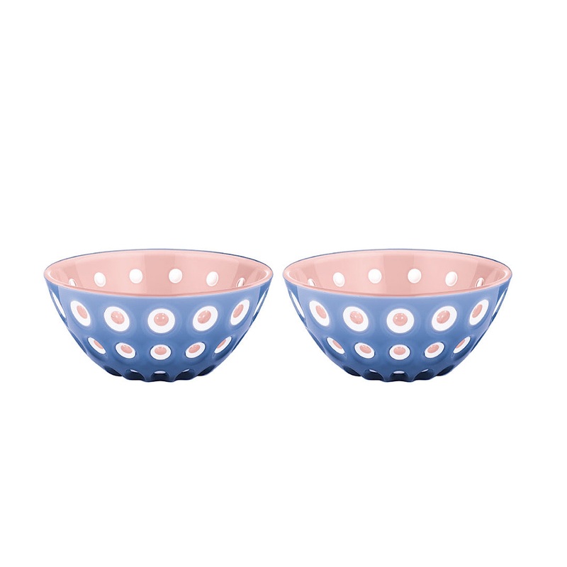 Le Murrine Set Of 2 Bowls 12cm Light blue/ white blue