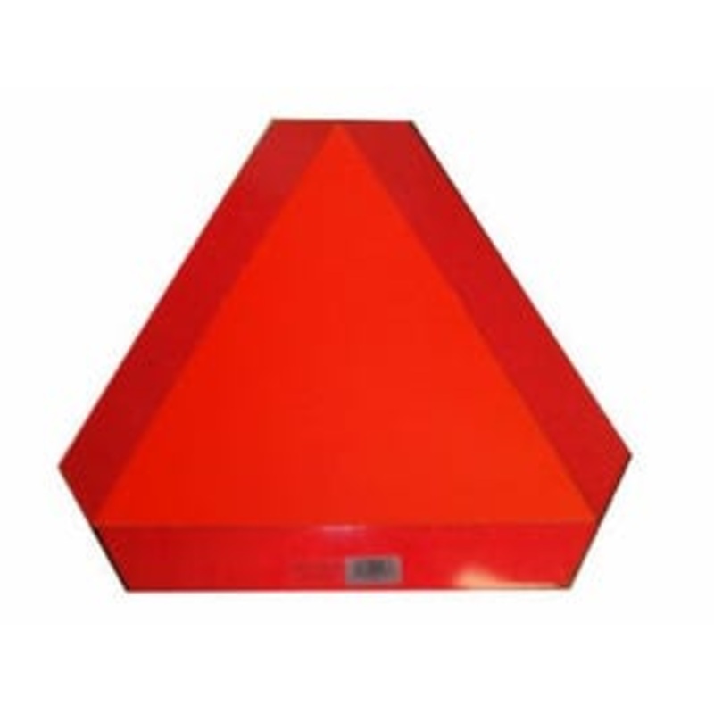 “Slow Moving Vehicle” Emblem, Metal Backing