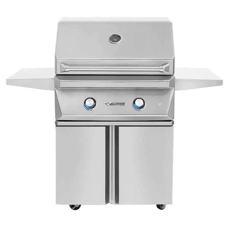 Twin Eagles 30 Inch Freestanding Gas Grill Natural Gas No Rotisserie Standard