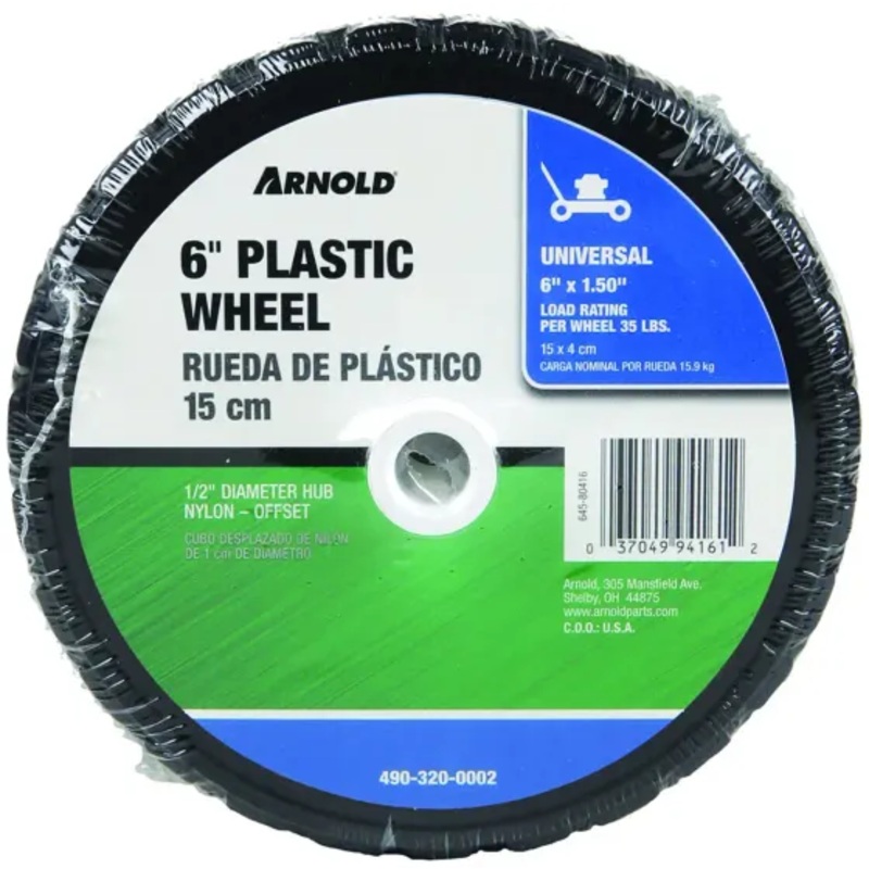 Arnold Plastic Universal Wheel 6″ x 1.5″