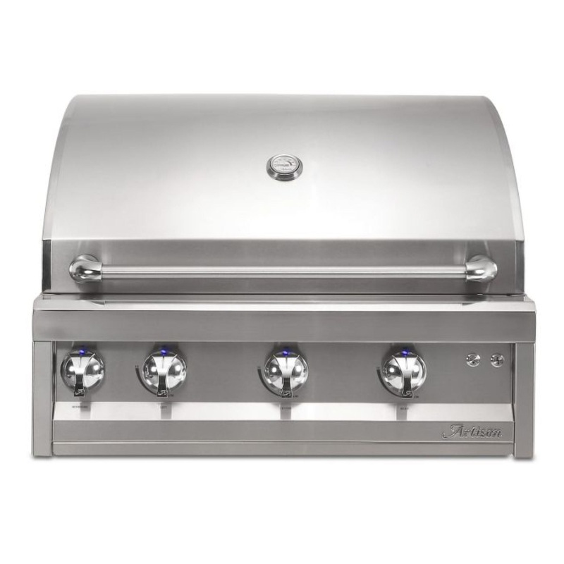 Artisan Professional 32-Inch 3-Burner Built-In Gas Grill w/ Rotisserie Propane