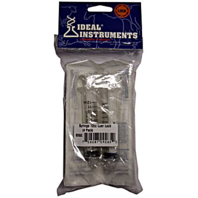 IDEAL 12 ML LL DISPOSABLE SYRINGES PK / 4 4 Pack