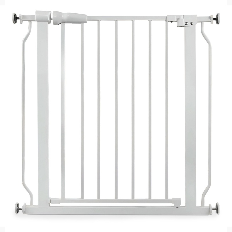 BalanceFrom Walk-Thru Safety Gate for Baby and Pets, White (Open Box)