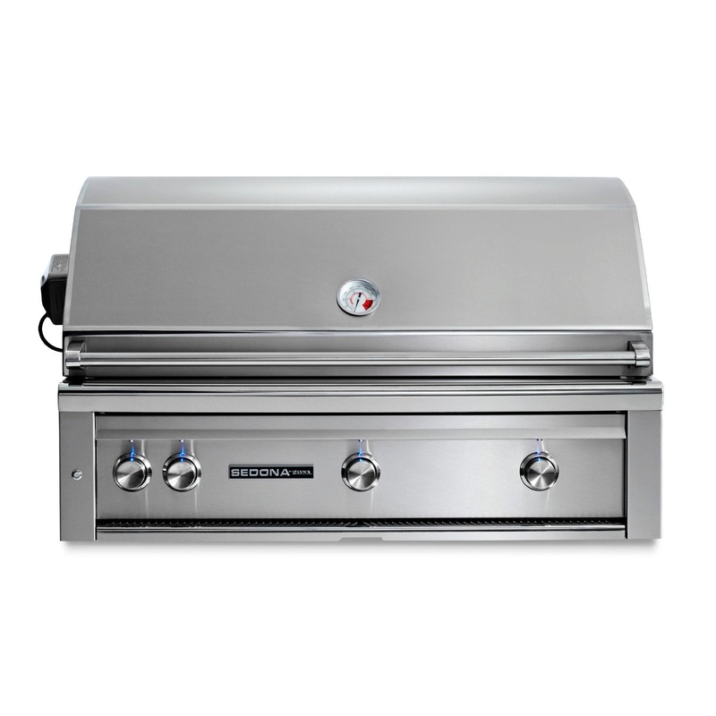 Lynx Sedona 42 Inch Built-In Natural Gas Grill w/ Rotisserie & Three SS Tube Burners – L701R-NG sedona-grills-master