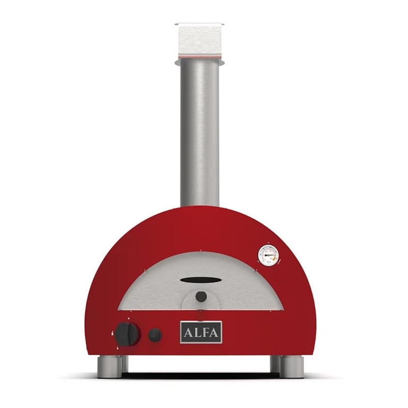 ALFA Moderno 15-Inch Portable Propane Gas Oven Red
