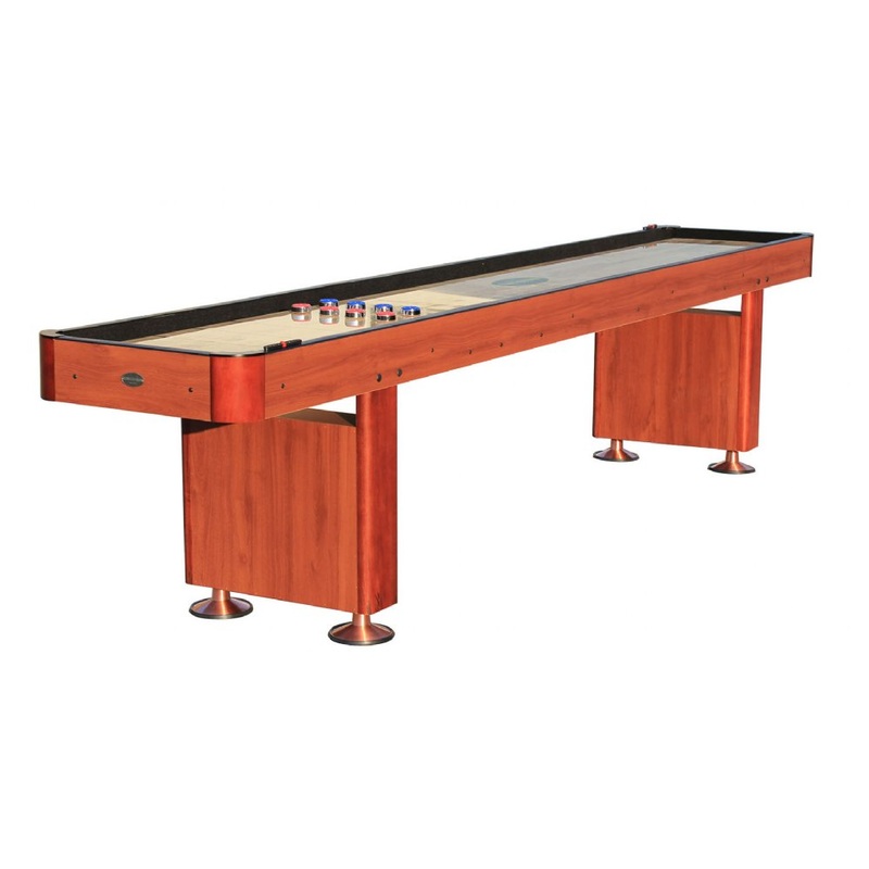 “The Standard” 9 foot Shuffleboard Table in Cherry | Shuf9C