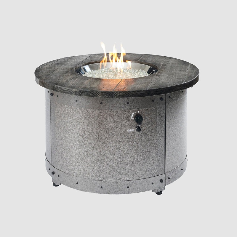 The Outdoor GreatRoom 39-Inch Edison Round Gas Fire Pit Table Manual – Natural Gas/Propane