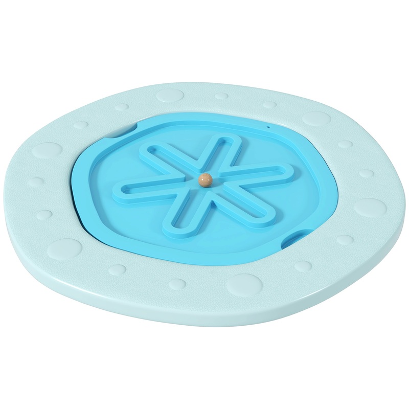ZONEKIZ Two-In-One Balance Board, Kids Wobble Board with Ball – Blue