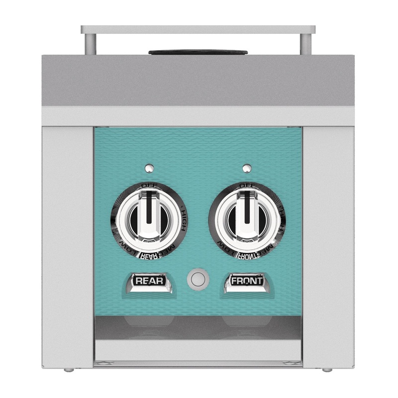 Hestan 12-Inch Natural Gas Built-In/Cart Mounted Double Side Burner in Turquoise – AGB122-NG-TQ hestan-sideburner-master