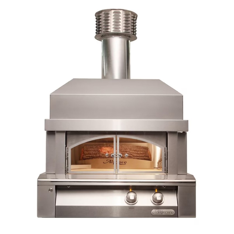 Alfresco 30-Inch Built-In Outdoor Gas Pizza Oven Propane Stainless Steel
