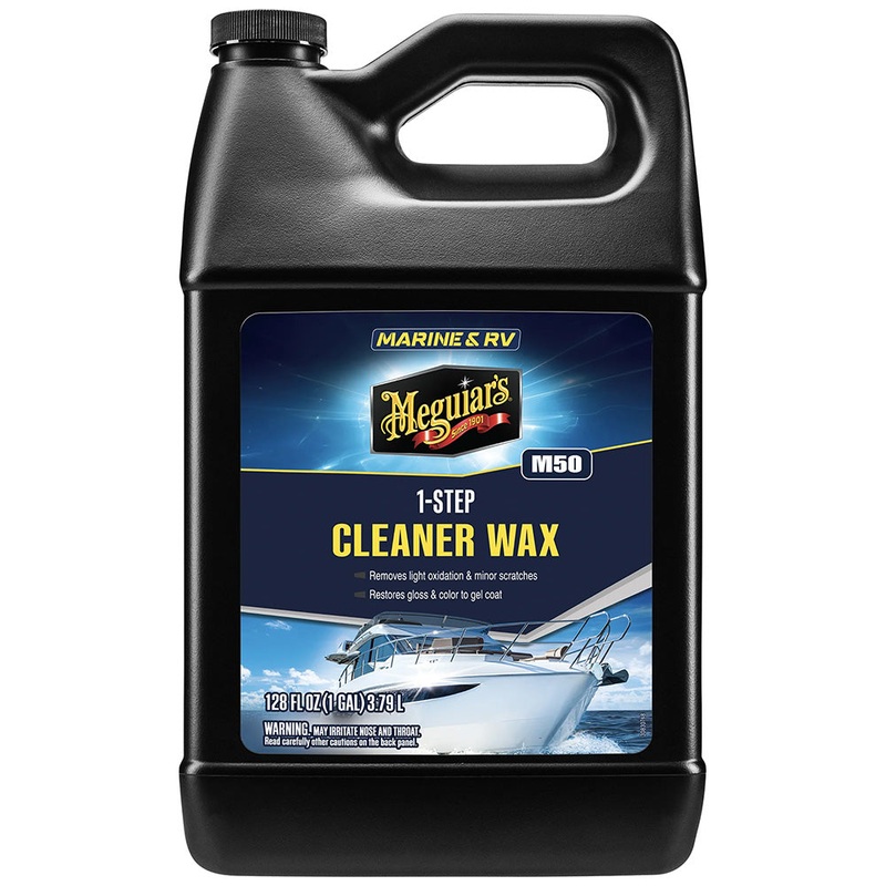 Meguiar’s #50 Boat/RV Cleaner Wax – Liquid 1 Gallon [M5001]
