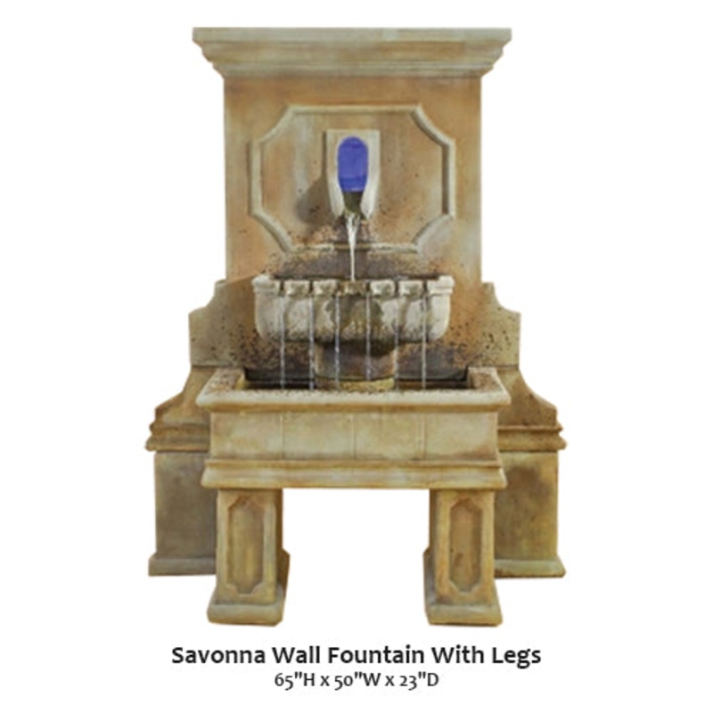 Savonna Wall Fountain With Legs