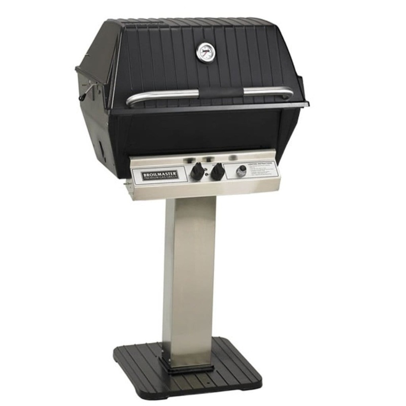 Broilmaster P3X Premium Natural Gas Grill with 26″ Stainless Steel Patio Post and Bowtie Burner