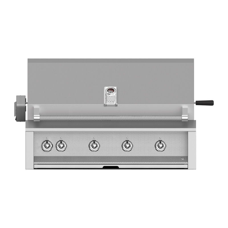 Aspire by Hestan 42-Inch Natural Gas Built-In Grill, 4 U-Burners w/ Rotisserie (Stainless Steel) – EABR42-NG aspire-42grills-master