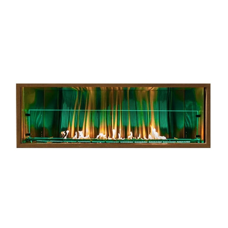 Firegear Kalea Bay Outdoor Linear Vent Free Gas Fireplace with LED Lights Natural Gas 36″ Wide