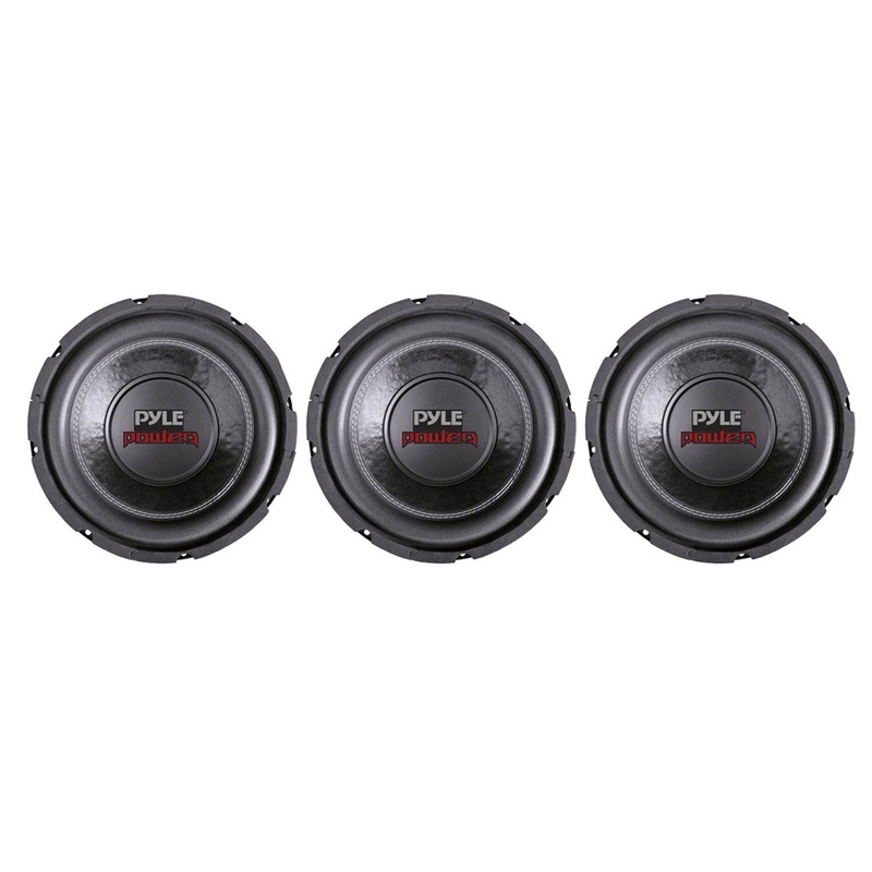 PYLE 6″ 600W Max Dual Voice Coil 4-Ohm Car Stereo Audio Power Subwoofer (3 Pack)