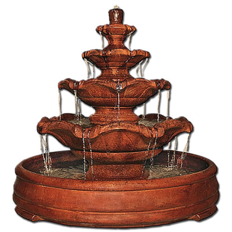Quattro Classic Tier Fountain in Grando Pool